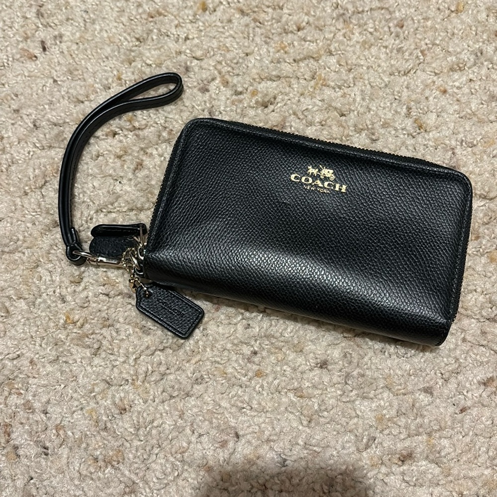 Coach Double Zip Phone Wallet